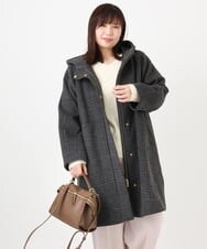 OLUAD01349 eur3(エウルキューブ) 【大きいサイズ】ライトカシミヤウールコート モカ(84)