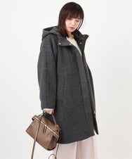 OLUAD01349 eur3(エウルキューブ) 【大きいサイズ】ライトカシミヤウールコート モカ(84)