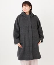 OLUAD01349 eur3(エウルキューブ) 【大きいサイズ】ライトカシミヤウールコート モカ(84)