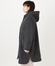 OLUAD01349 eur3(エウルキューブ) 【大きいサイズ】ライトカシミヤウールコート モカ(84)
