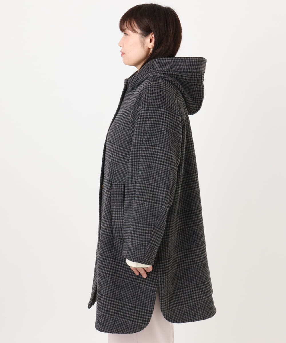 OLUAD01349 eur3(エウルキューブ) 【大きいサイズ】ライトカシミヤウールコート モカ(84)