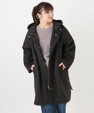 OLUAD01349 eur3(エウルキューブ) 【大きいサイズ】ライトカシミヤウールコート ダークブラウン(87)