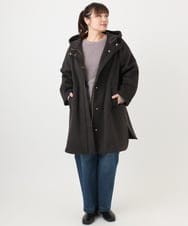 OLUAD01349 eur3(エウルキューブ) 【大きいサイズ】ライトカシミヤウールコート ダークブラウン(87)