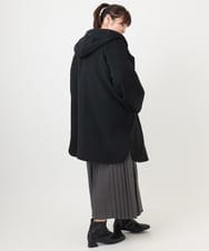 OLUAD01349 eur3(エウルキューブ) 【大きいサイズ】ライトカシミヤウールコート ブラック(94)