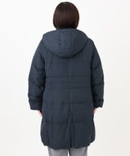 OLUAD03349 eur3(エウルキューブ) 【大きいサイズ】フードロングダウンコート ネイビー(57)