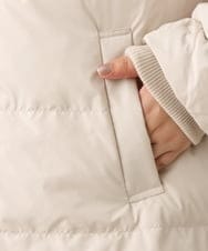 OLUAV01319 eur3(エウルキューブ) 【大きいサイズ】マットタフタダウンコート ベージュ(82)
