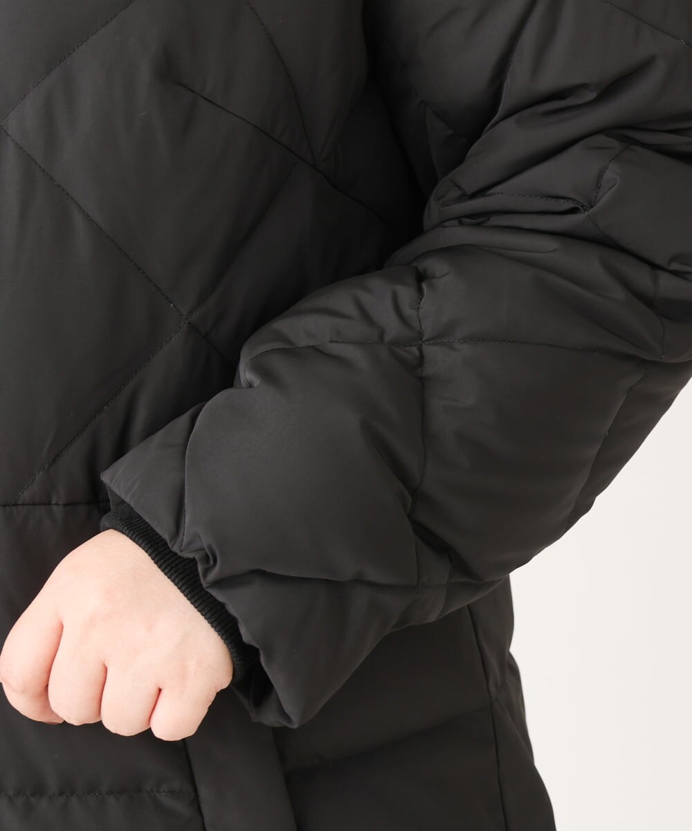 OLUAV01319 eur3(エウルキューブ) 【大きいサイズ】マットタフタダウンコート ブラック(94)