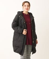 OLUAV01319 eur3(エウルキューブ) 【大きいサイズ】マットタフタダウンコート ブラック(94)