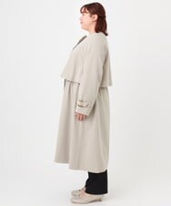 OLUBD09239 eur3(エウルキューブ) 【大きいサイズ】ノーカラートレンチコート ベージュ(82)