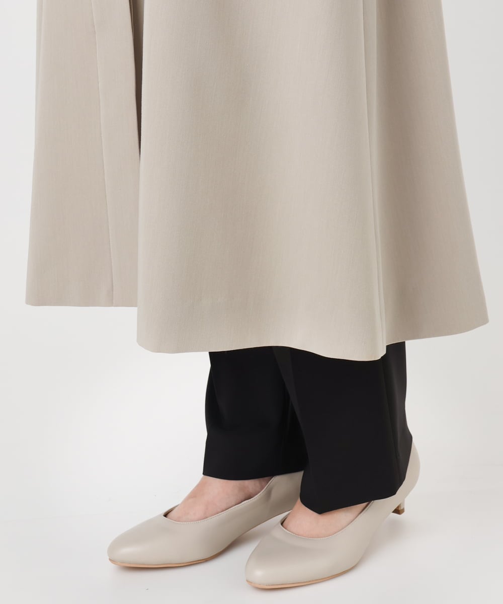 OLUBD09239 eur3(エウルキューブ) 【大きいサイズ】ノーカラートレンチコート ベージュ(82)