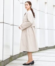 OLUBD09239 eur3(エウルキューブ) 【大きいサイズ】ノーカラートレンチコート ベージュ(82)