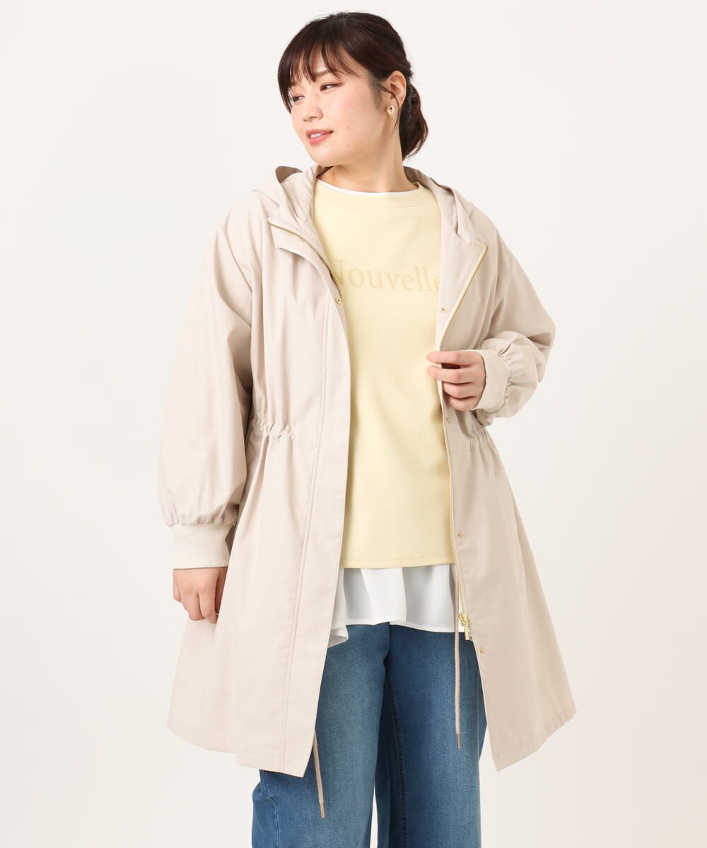 OLUCD01199 eur3(エウルキューブ) 【大きいサイズ】フィーディーコート グレージュ(89)