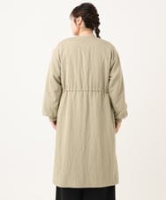 OLULA05199 eur3(エウルキューブ) 【大きいサイズ】ノーカラーロングコート ベージュ(82)