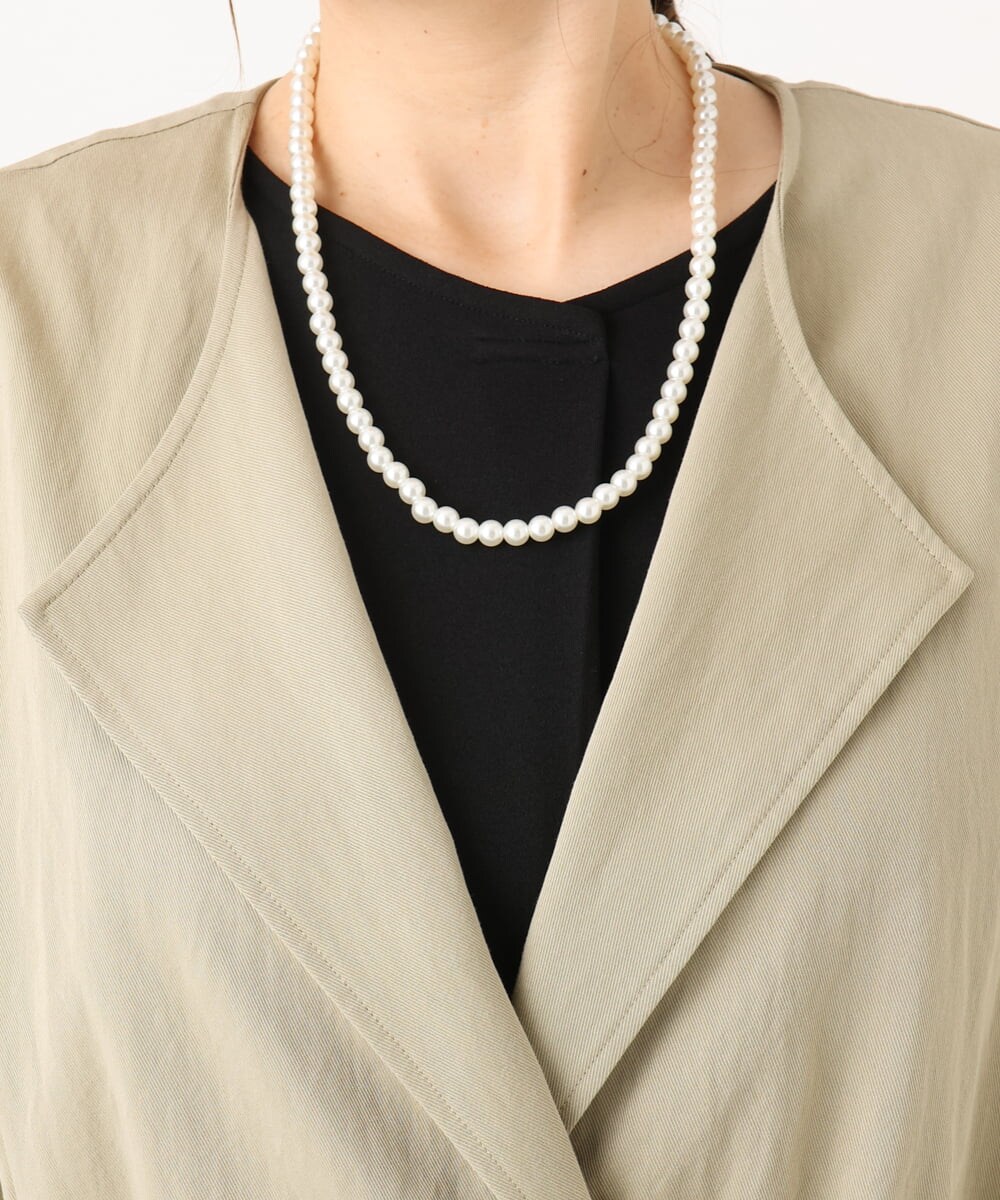 OLULA05199 eur3(エウルキューブ) 【大きいサイズ】ノーカラーロングコート ベージュ(82)