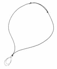 OZ2AD44039 eur3(エウルキューブ) ドロップモチーフコードネックレス シルバー