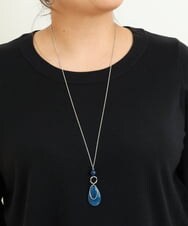 OZ2AS35030 eur3(エウルキューブ) ドロップモチーフデザインネックレス シルバー(96)