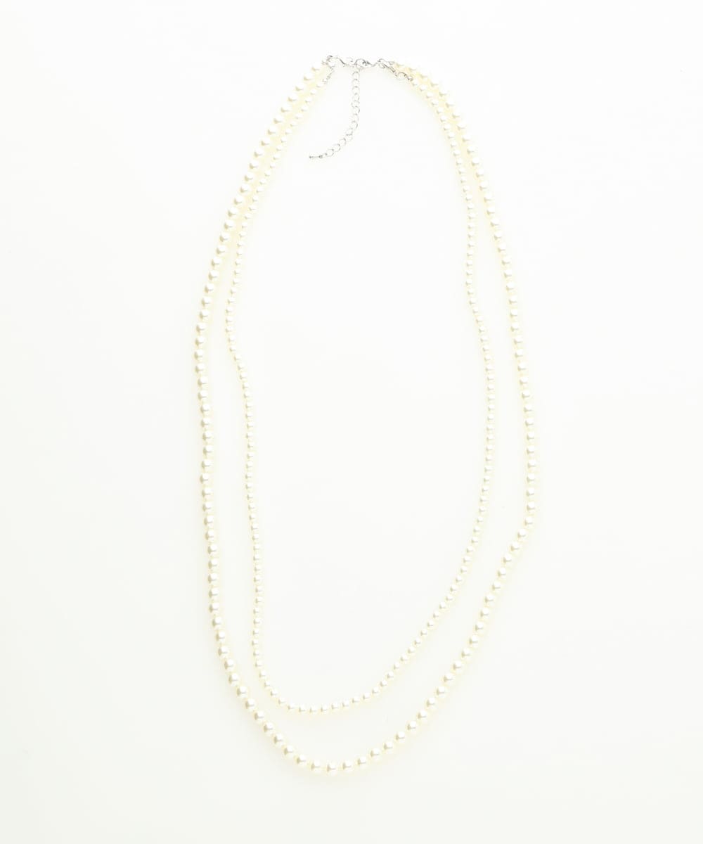 OZ2BS37045 eur3(エウルキューブ) 2連パールネックレス付コサージュ ライトグレー(91)