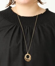 OZ2DA04039 eur3(エウルキューブ) ダブルニュアンスリングネックレス ゴールド