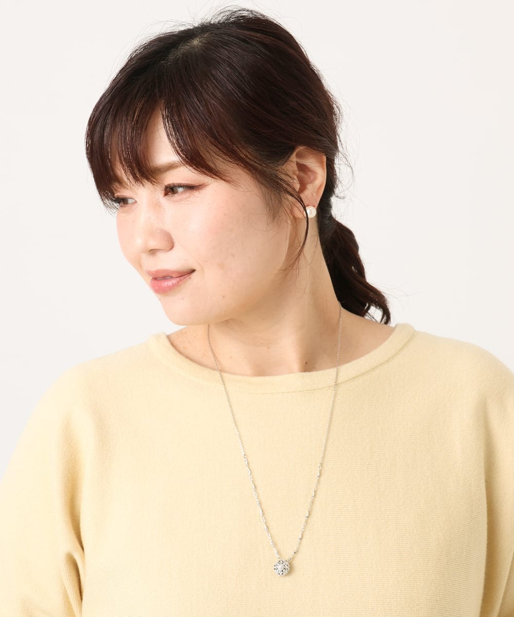 OZ2DD03039 eur3(エウルキューブ) レース風サークルモチーフネックレス シルバー