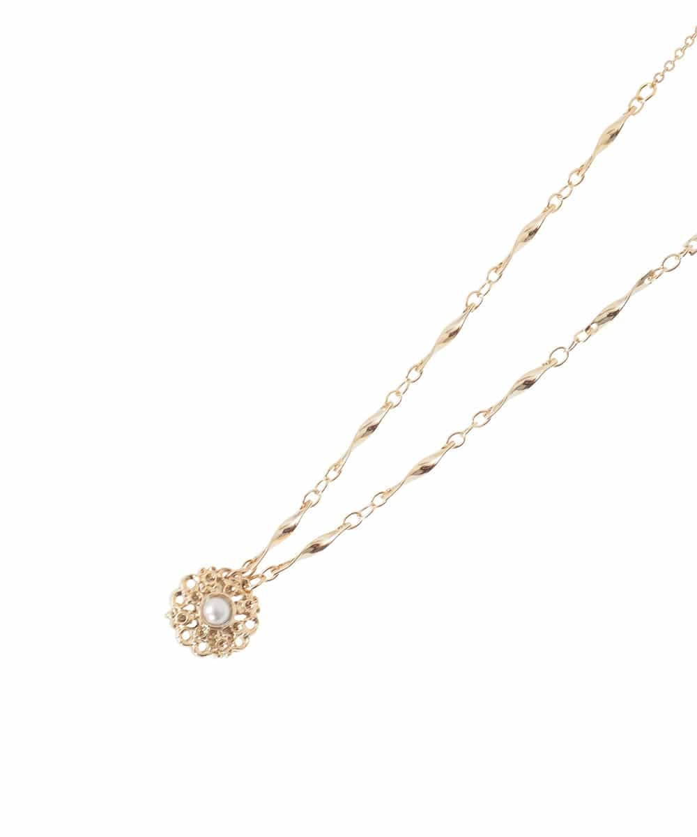 OZ2DD03039 eur3(エウルキューブ) レース風サークルモチーフネックレス ゴールド