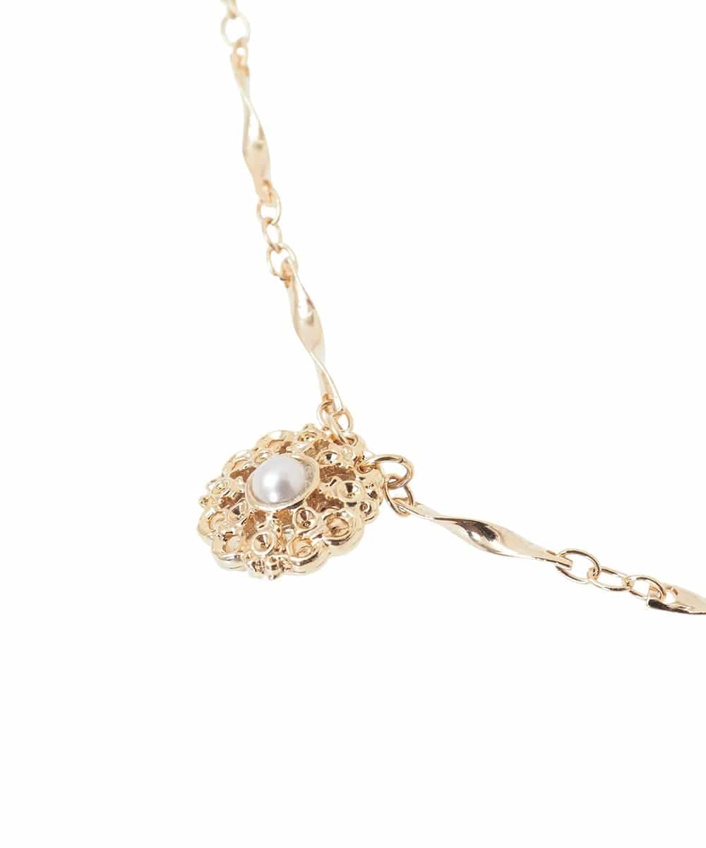 OZ2DD03039 eur3(エウルキューブ) レース風サークルモチーフネックレス ゴールド