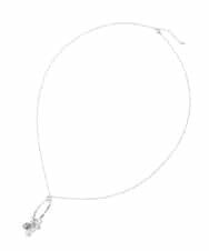 OZ2DD04039 eur3(エウルキューブ) メタルサークルパールモチーフネックレス シルバー