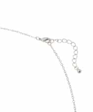 OZ2DD04039 eur3(エウルキューブ) メタルサークルパールモチーフネックレス シルバー