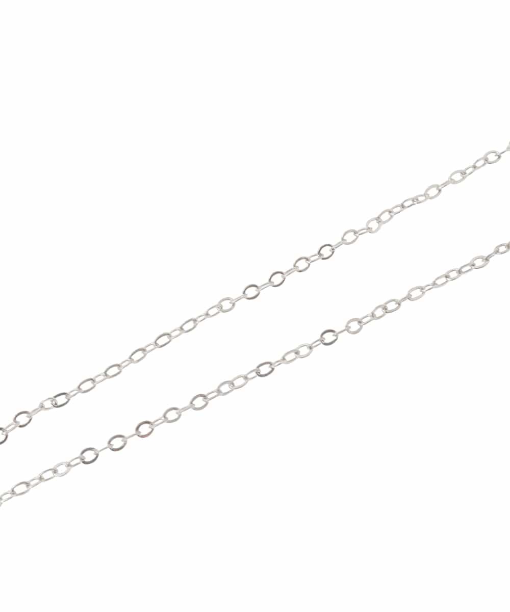 OZ2DD04039 eur3(エウルキューブ) メタルサークルパールモチーフネックレス シルバー