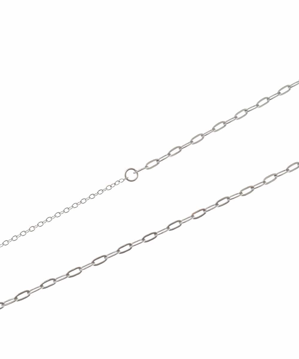 OZ2FD12039 eur3(エウルキューブ) メタルドロップチェーンステンレスネックレス シルバー