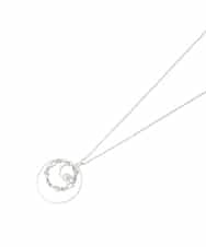 OZ2JA29039 eur3(エウルキューブ) サークルレイヤードネックレス シルバー