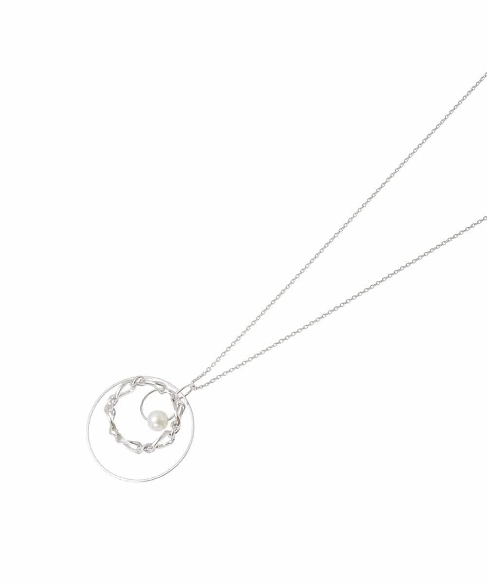 OZ2JA29039 eur3(エウルキューブ) サークルレイヤードネックレス シルバー