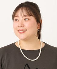 OZ2JD02044 eur3(エウルキューブ) パール調シンプルネックレス アイボリー