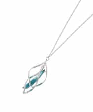 OZ2KA34039 eur3(エウルキューブ) 異素材モチーフチェーンネックレス シルバー