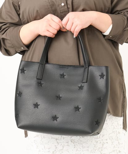 OZ5EA04064  星柄刺繍トートバッグ