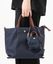 OZ5JA51049 eur3(エウルキューブ) 肩楽ナイロン2WAYショルダーバッグ ネイビー(57)