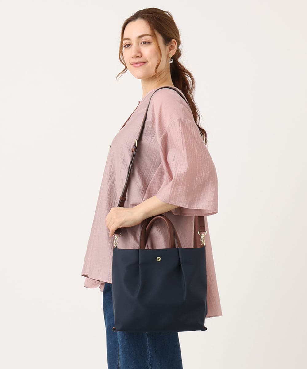 OZ5JA51049 eur3(エウルキューブ) 肩楽ナイロン2WAYショルダーバッグ ネイビー(57)