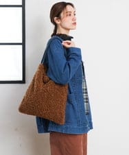 OZ5KD21069 eur3(エウルキューブ) ボアスクエアトートバック オレンジ