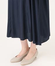 OZ6CD01089 eur3(エウルキューブ) 【幅広さんOK！ワイズ3E】キトゥンヒールパンプス グレージュ