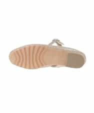 OZ6ED04079 eur3(エウルキューブ) 【la farfaコラボ】Vカットメッシュパンプス ゴールド