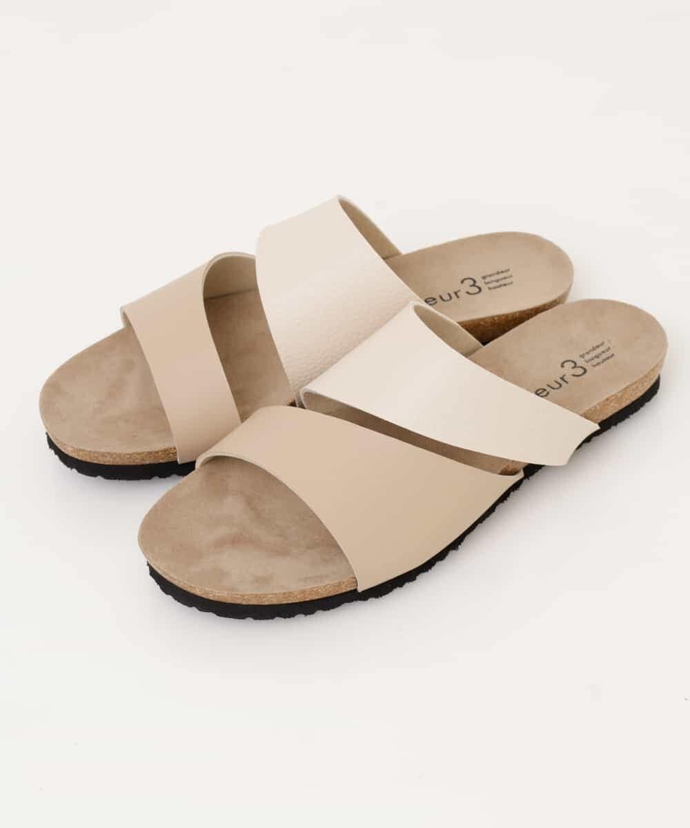 OZ6FP04060 eur3(エウルキューブ) フットベットサンダル アイボリー(80)