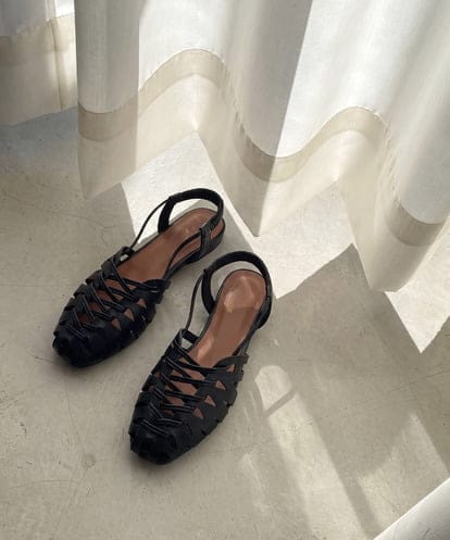 OZ6GD05089 eur3 カットワークレースアップパンプス