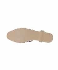 OZ6GD05089 eur3(エウルキューブ) カットワークレースアップパンプス モカ