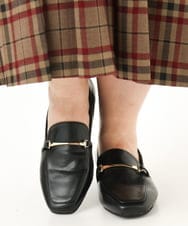 OZ6JA06089 eur3(エウルキューブ) 【幅広さんOK！ワイズ4E】ローファー ブラック(94)