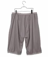OZUGD05039 eur3(エウルキューブ) 【大きいサイズ/裾ゴム入り】レースジョイントペチパンツ グレージュ