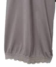 OZUGD05039 eur3(エウルキューブ) 【大きいサイズ/裾ゴム入り】レースジョイントペチパンツ グレージュ