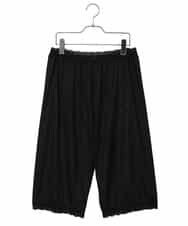OZUGD05039 eur3(エウルキューブ) 【大きいサイズ/裾ゴム入り】レースジョイントペチパンツ ブラック