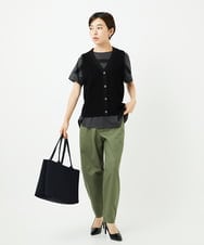 PF5AD01150 GEORGES RECH(小さいサイズ)(メゾン ドゥ サンク) ロゴニットトートバッグ ブラウン系