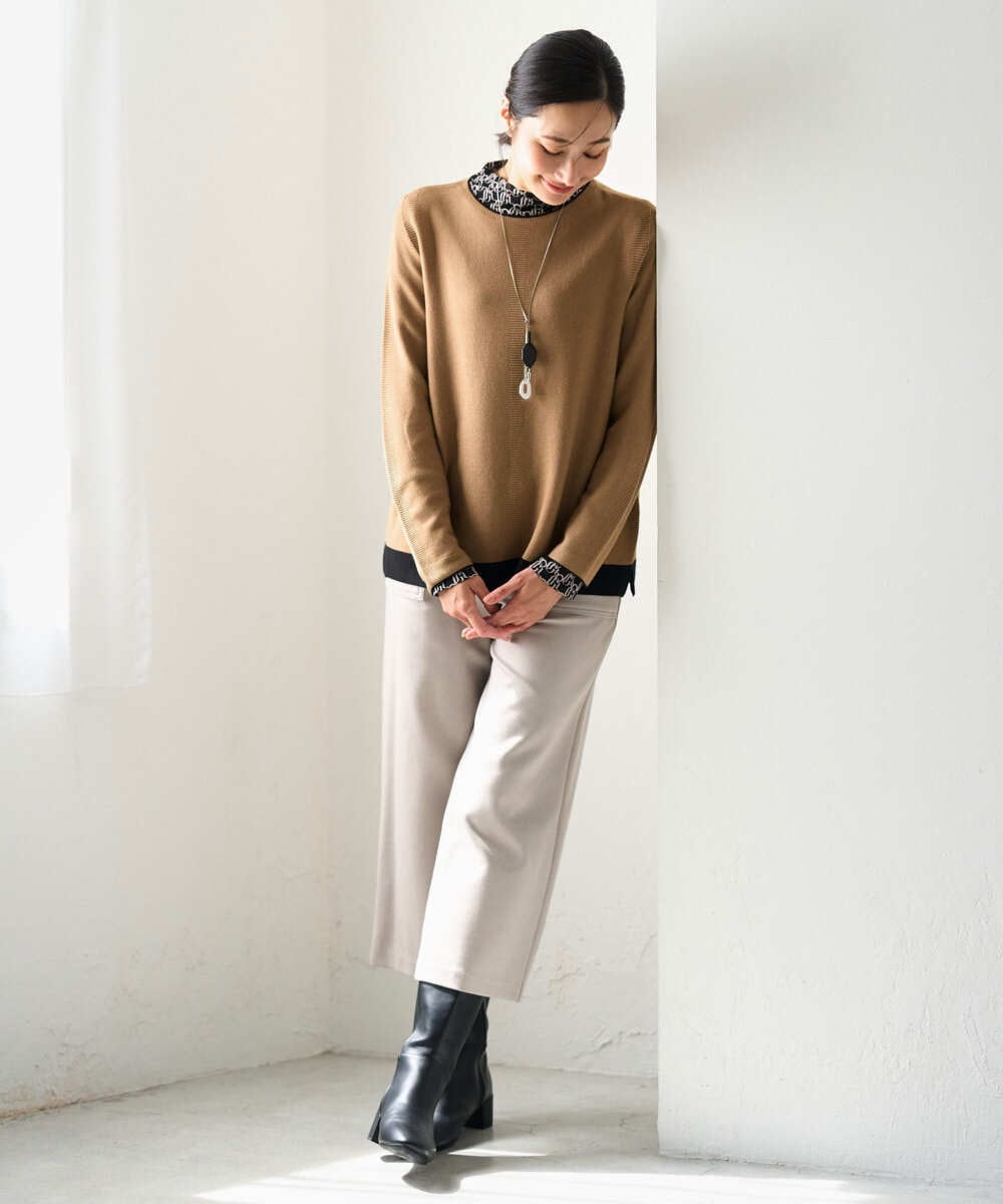 PG2AG14110 GEORGES RECH(ジョルジュ・レッシュ)  [日本製]ラリエットチェーンネックレス ブラック