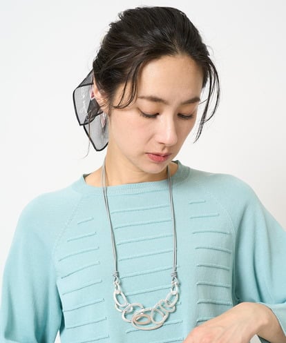 PG2EB14078  サークルラインメタルネックレス