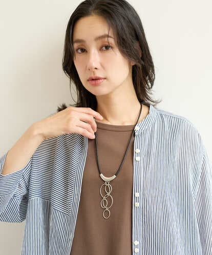 PG2JE01130 GEORGES RECH [日本製]オーバルメタルネックレス
